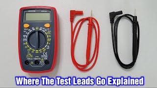 AstroAI Digital Multimeter AM33D – Where The Test Leads Go Explained