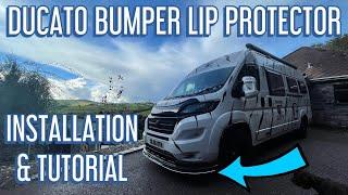 How To Install Samurai Bumper Lip Protector Fiat Ducato Motorhome Van. Review & Full Tutorial