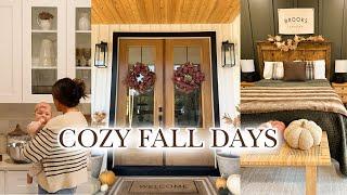 COZY FALL DAYS AT HOME | front door stain, fall markets, and fall recipes!