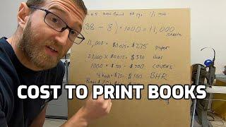 Estimating the Printing and Binding Cost for Soft Cover Perfect Bound Books