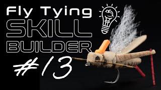 Fly Tying Skill Builder #13 | Skill Builder #13 - BARRED LEGS, Hackle with Resin, and Hook Cups!