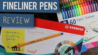 STAEDTLER PENS vs STABILO PENS - Which Fineliner is Best for Note Taking? - PEN REVIEW