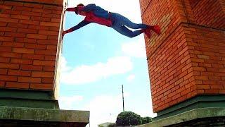 The Amazing Spiderman PARKOUR, Flips & Tricks - In Real Life