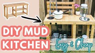 DIY MUD KITCHEN EASY | OUTDOOR PLAY KITCHEN DIY  | CHEAP & EASY