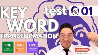 B2 | C1 | C2  Use of English-  TRUCOS  Key Word Transformation - EXAMEN 01 SOLUCION + EXPLICACION