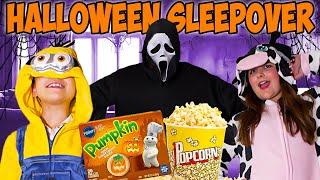 SECRET HALLOWEEN SLEEPOVER! {will we get caught?}