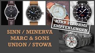 Juni-Drop: Sinn, Minerva, Marc & Sons, Union, Stowa