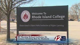Rhode Island College bans nursing students from smoking on school grounds