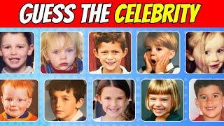 GUESS THE CELEBRITY BY THE CHILDHOOD PHOTO (2025) | QUIZ WAVEZ