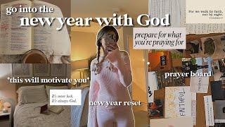 HOW TO START 2024 WITH GOD: prayer board, reset for the new year, & be productive!