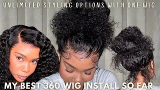 How To Wear Your Wig In a Bun? UNLIMITED STYLING OPTIONS Pre Everything 360 Wig Ft Ashimary Hair