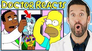 Doctor ER Reacts to The Simpsons Medical Scenes | Compilation