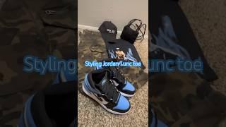 Jordan 1 unc toe outfit ideas #shorts