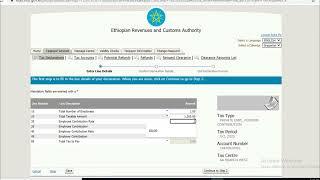 How to Declare income Tax,Pension and Withholding using E Tax portal in Ethiopia