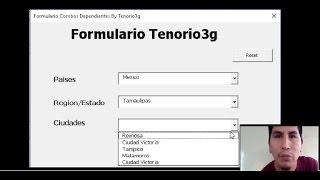 Formulario con  3 ComboBox  dependientes