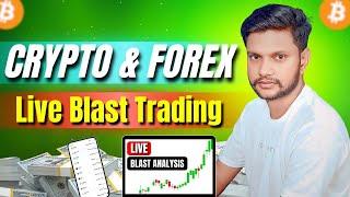 Live Crypto Trading | Bitcoin & Ethereum Scalp Trading | BTC, ETH, SOL Blast Analysis