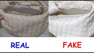 Bottega Veneta bag real vs fake. How to spot original Bottega Veneta jodie hand bag