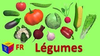 Apprendre les légumes en français. Dessins animés éducatifs pour bébés. Vegetables in French
