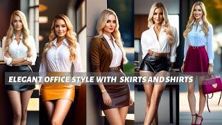30 Elegant Office Style with Skirts and Shirts || Fashion trends 2023