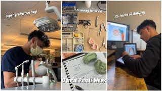 DENTAL FINALS WEEK  cramming for 10 exams,  super productive days, and failed finals