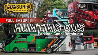 FULL BASURI ‼️ Hunting bus pariwisata di parkiran candi Borobudur ‼️