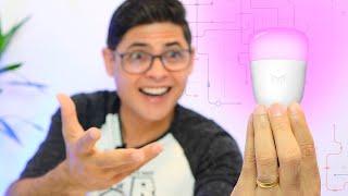 É XIAOMI? Lâmpada INTELIGENTE RGB Yeelight! Unboxing e Impressões