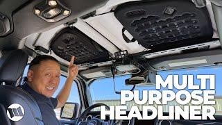 Multipurpose Headliner MOLLE Storage System for Jeep Wrangler and Gladiator by HAZARD 4