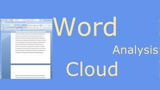 Fastest Way to Create an Interactive Word Cloud from Microsoft Word