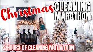 2020 CLEAN WITH ME MARATHON CHRISTMAS | 2 HOURS OF DEEP EXTREME CLEANING MOTIVATION | CLEANING MUSIC