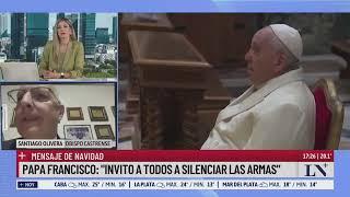 El Papa pidió silenciar las armas en Medio Oriente: mensaje de Navidad del Sumo Pontífice