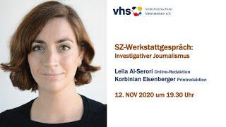 SZ-Werkstattgespräch: Investigativer Journalismus