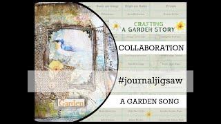 Mixed Media Cover #journaljigsaw @RachandBellaCrafts  collaboration video (grungy &  Rustic)