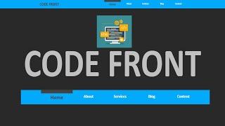 )NavBar Using HTML & CSS (CODE FRONT