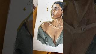 #BlackCreatives #BlackArt #ArtTherapy #Sketchbook #Manifestation #Watercolor  #Healing