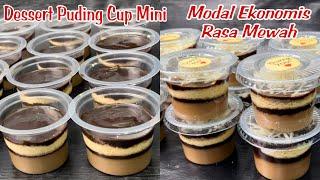 Resep Dessert Puding Cup Mini‼️ Cuma Modal 1000an /Cup Rasanya Sangat Enak