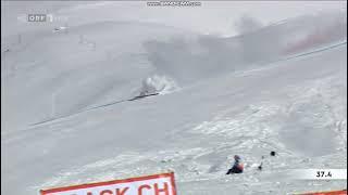 Justin Murisier Crash Wengen