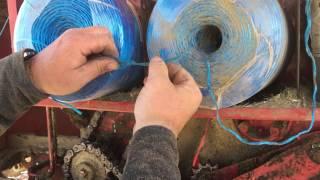 How we tie the twine in the baler