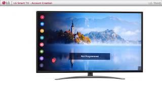 LG Smart TV - Account Creation