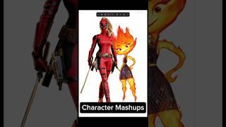 Lady Deadpool and Elemental Ember mashup #deadpoolandwolverine #digitalartist #mashup #art