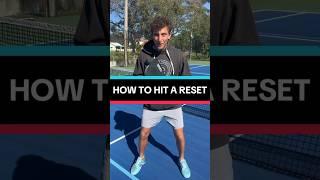 How to hit a RESET in Pickleball in under 60 seconds! #pickleball #pickleballtips #shorts