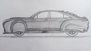 new design car drawing || how to draw all new design car step by step!!!