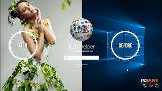 How To Change Windows10 login Screen Picture By Techelper | windows #010