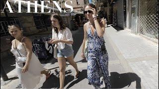 Morning Walk in Athens Greece | Summer 2023