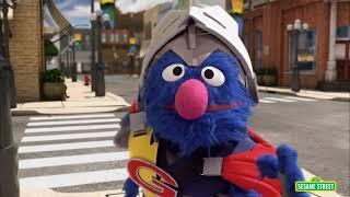 Sesame Street: Super Grover Helps a Cow Down the Stairs | Super Grover 2.0