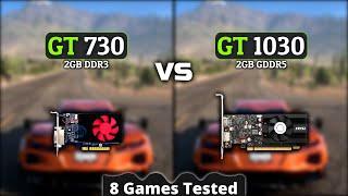 GT 730 vs GT 1030 - How Big Is The Difference? - Test In 8 Games