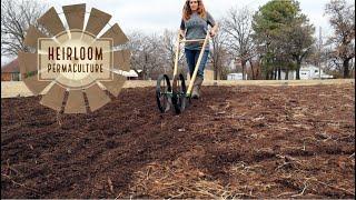 Market Garden Cultivating | Hoss Wheel Hoe | Heirloom Permaculture Homestead | Heirloom Permaculture