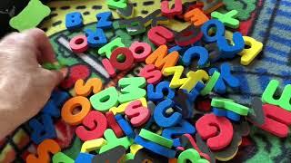 ABCD Magnetic Letters, White Board and Black Board for Kids by GINMIC