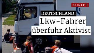 Lkw-Fahrer überfuhr Klimakleber in Deutschland