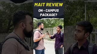 MAIT Delhi On Campus Package? Placements at MAIT | Ayush Agarwal #shorts