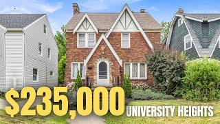 Living in University Heights Ohio for Under $300,000 | Tour This University Heights Colonial Home